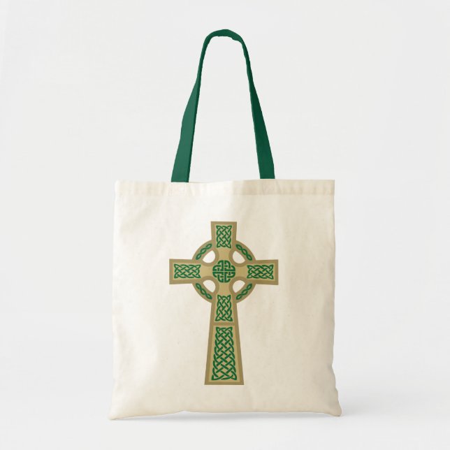 Gold Celtic Cross Tote Bag (Front)