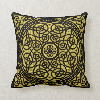 gold celtic design cushion