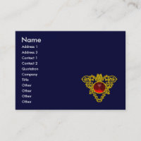GOLD CELTIC HEART JEWEL,RED RUBY GEMSTONE Blue