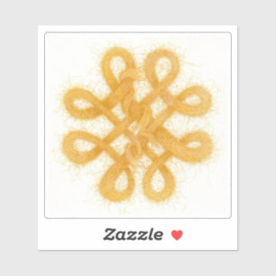 GOLD CELTIC KNOT 4" Vinyl Sticker