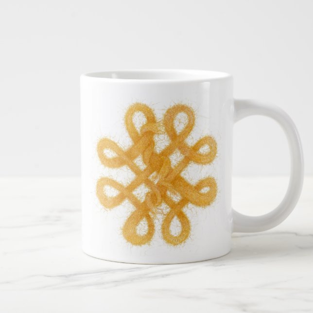 GOLD CELTIC KNOT Big Mug (Right)