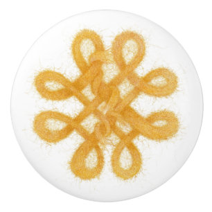 GOLD CELTIC KNOT Ceramic Knob