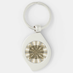 Gold Celtic Knot Original Artistic Design Key Ring