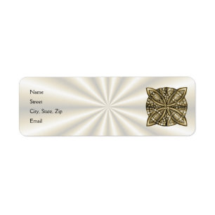 Gold Celtic Knot Original Artistic Design Return Address Label
