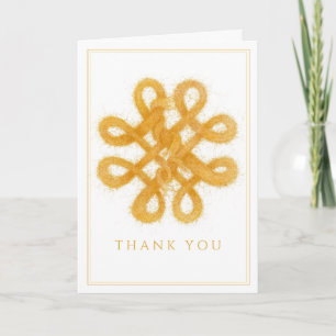 GOLD CELTIC KNOT Thank You Card