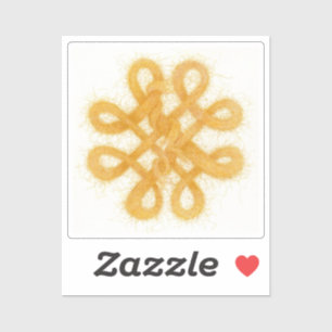 Gold Celtic Knot Tiny Vinyl Sticker