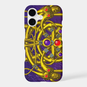 GOLD CELTIC KNOTS WITH TWIN DRAGONS