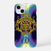 GOLD CELTIC KNOTS WITH TWIN DRAGONS MONOGRAM