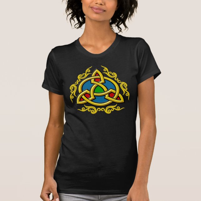 Gold Celtic "Tri-Knot" T-Shirt (Front)