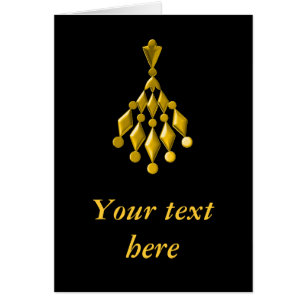 Gold chandelier