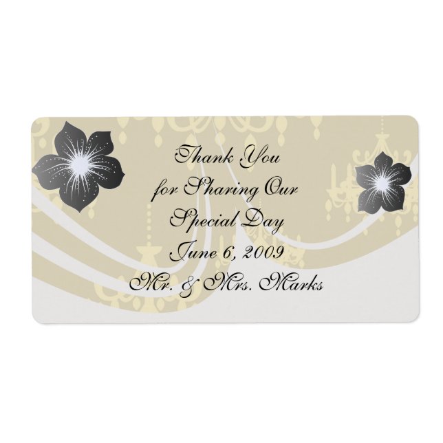 gold chandelier damask pattern (Front)