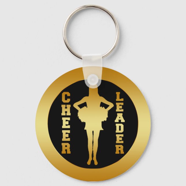 GOLD CHEERLEADER KEY RING (Front)