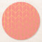Gold Chevron Coral Pink Background Modern Chic