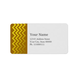 Gold Chevron Label