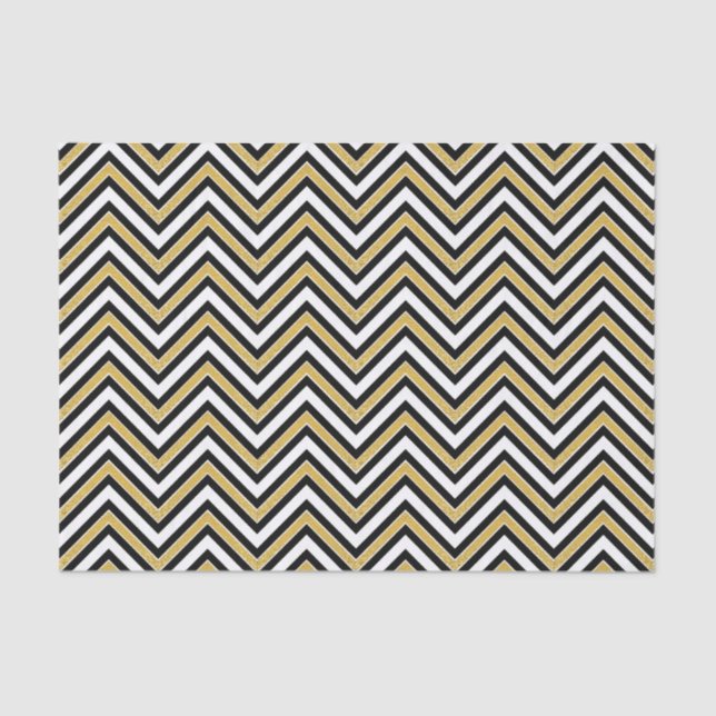 Gold Chevron  Tissue Paper (Front)