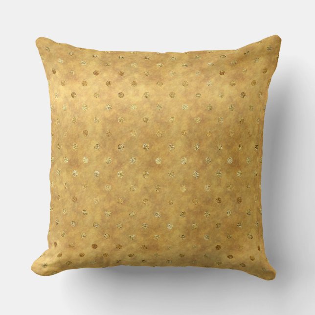 Gold Chic Dots Cushion (Front)