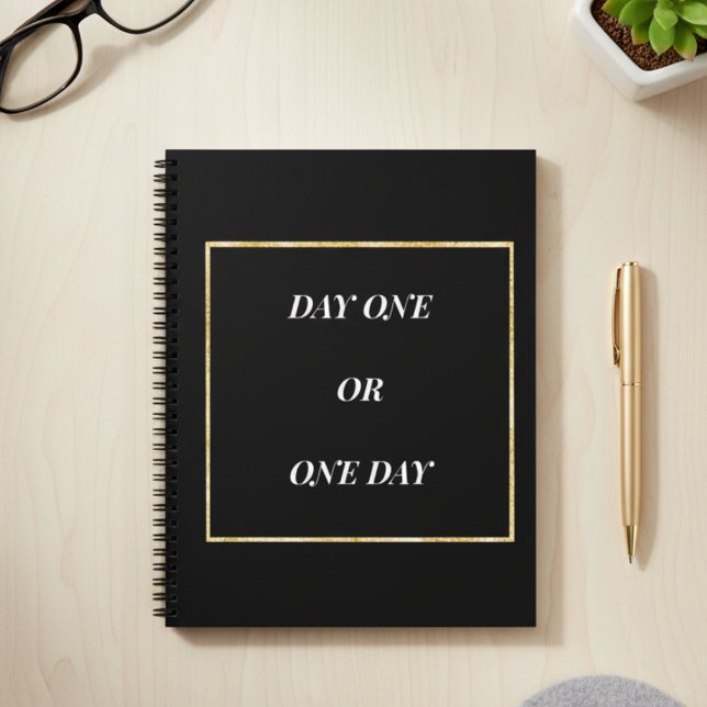 Gold Chic Motivational Quote Notebook (Creator Uploaded)