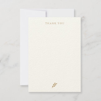 Gold Chic Wedding Thank You Cards