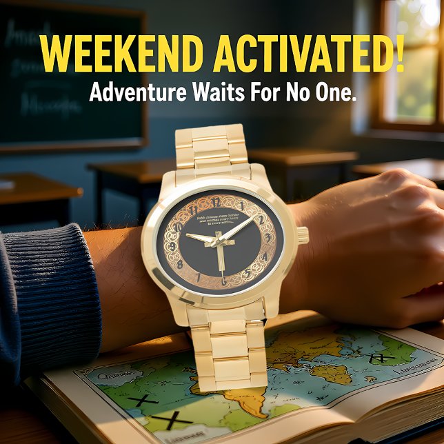 Gold Christian Faith cross with funny saying Watch (Creator Uploaded)