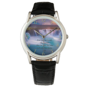 Gold Christian Faith Prayer  John 3:16  Watch