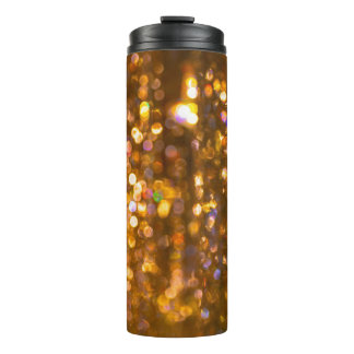 Gold Christmas: Defocused Abstract Background Thermal Tumbler