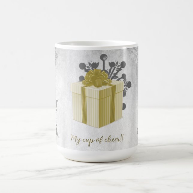 Gold Christmas Gift Holiday Mug (Center)