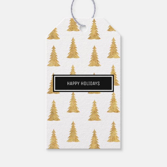 Gold Christmas Gift Tags (Front)
