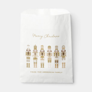 GOLD CHRISTMAS NUTCRACKER FAVOUR BAG