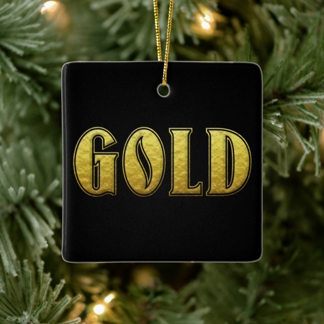 Gold Christmas Ornament (Tree)