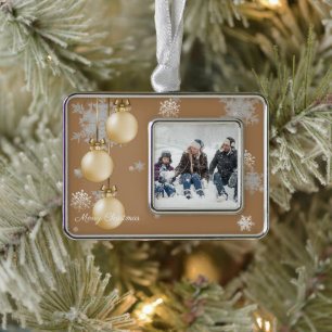 Gold Christmas Ornaments Holiday Ornament