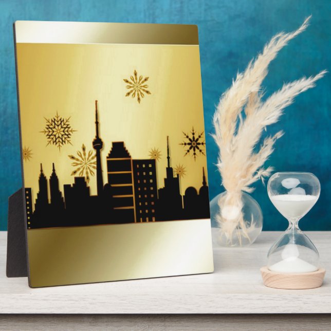 Gold Christmas Plaque (Side)