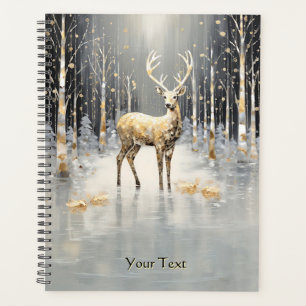 Gold Christmas Reindeer Holiday Planner