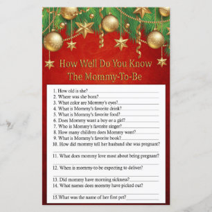 gold christmas toy how well do you know game