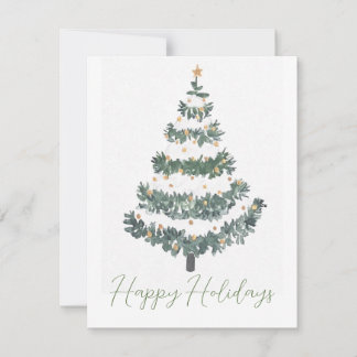 Gold Christmas Tree Card
