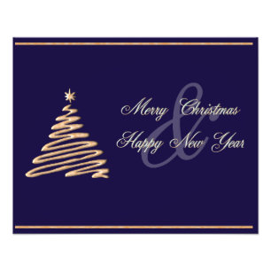 Gold Christmas Tree Photo Print
