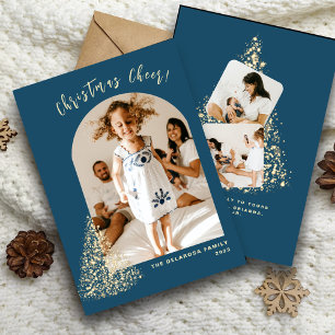 Gold Christmas Tree Two Photo 2022  Holiday 