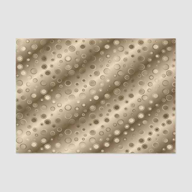 Gold Circle Champagne Bling tissue paper (Front)
