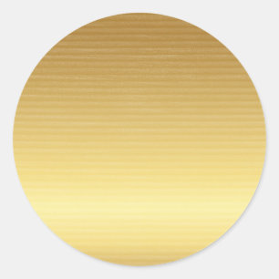 Gold circle classic round sticker