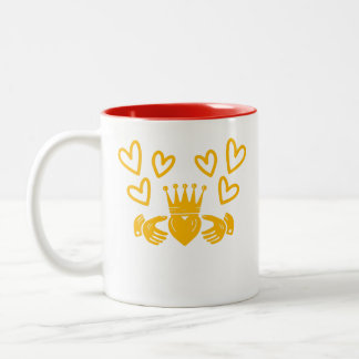 Gold Claddagh Ring Coffee Mug