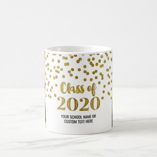 Gold Class of 2020 Photo Graduation Mug (Center)