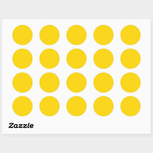 Gold  classic round sticker