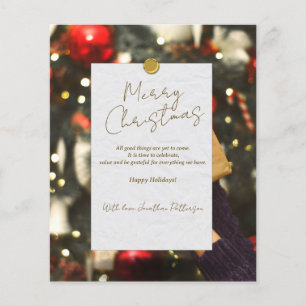 Gold Classy and Elegant Merry Christmas Instagram Flyer