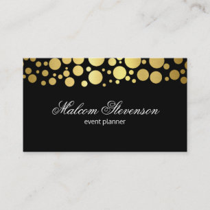 Gold Cluster   Lux Shimmer Business Card