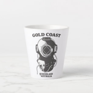Gold Coast Queensland Australia diving poster Latte Mug