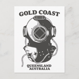 Gold Coast Queensland Australia diving poster Postcard
