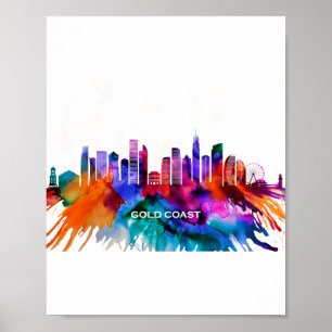 Gold Coast Skyline Poster
