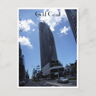 gold coast skyscraper postcard