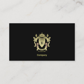 Gold Coat Of Arms Business Card