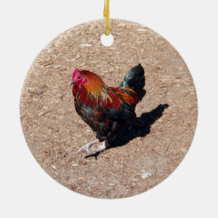 Gold Cockerel Rooster ornament