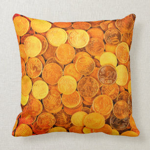 Gold Coin Cushion